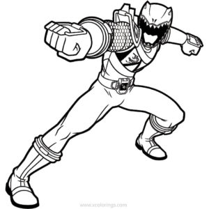 power rangers dino charge coloring pages red ranger