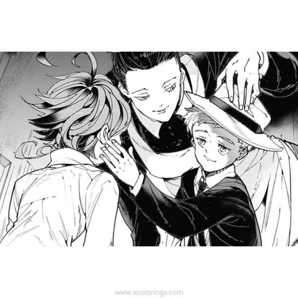 The Promised Neverland Characters Coloring Pages - XColorings.com