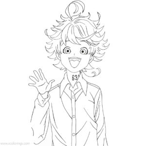 The Promised Neverland Coloring Pages Emma the Girl - XColorings.com