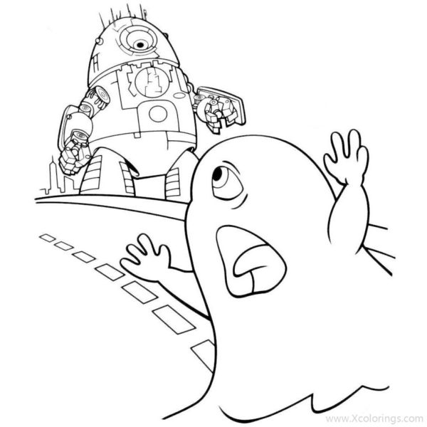 Five Eyes Alien Coloring Pages - XColorings.com