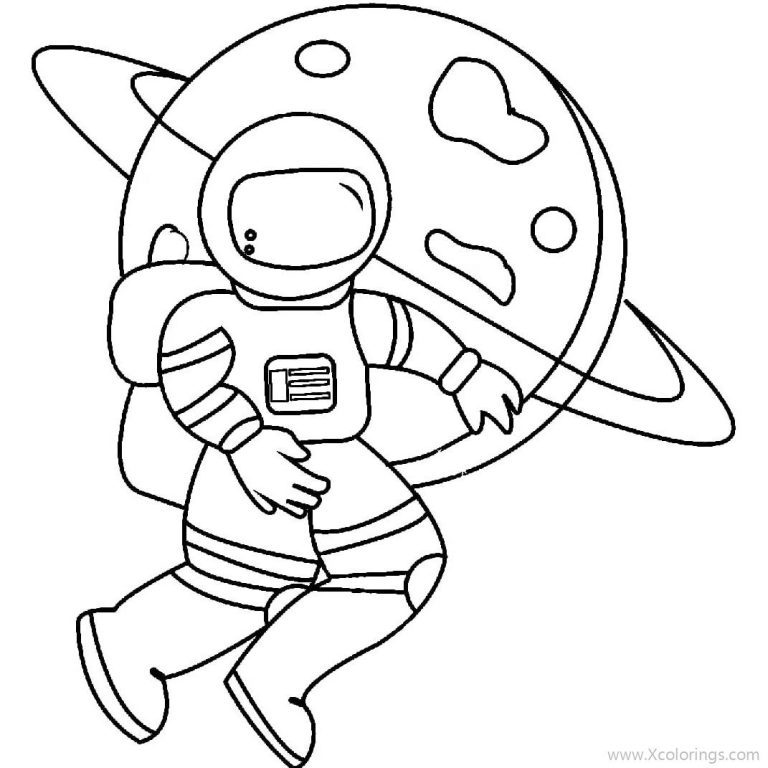 Astronaut Girl Coloring Pages Printable - XColorings.com