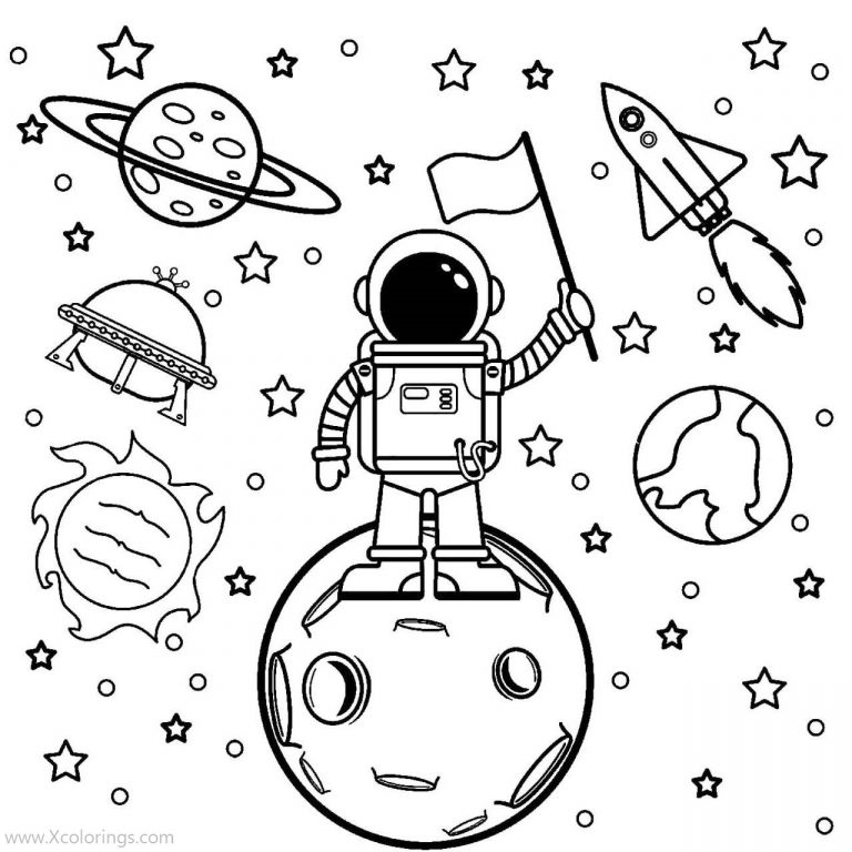 Chibi Astronaut Coloring Pages XColorings