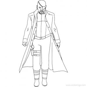 Nick Fury Coloring Pages - Xcolorings.com