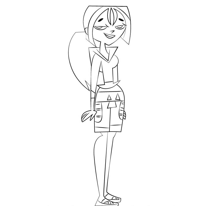 Bridgette from Total Drama Coloring Pages - XColorings.com