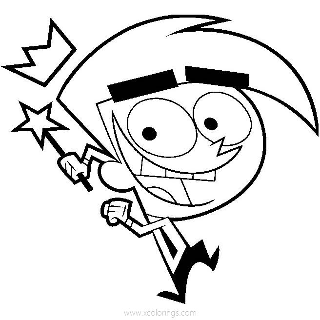 Cosmo from Fairly Odd Parents Coloring Pages - XColorings.com