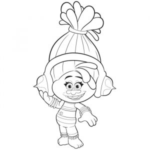 DJ Suki from Trolls Coloring Pages Printable - XColorings.com