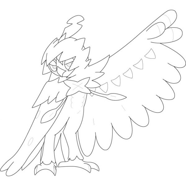 noctowl pokemon coloring page
