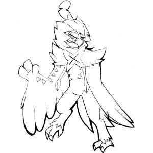 Cinderace Pokemon Coloring Pages Printable - XColorings.com