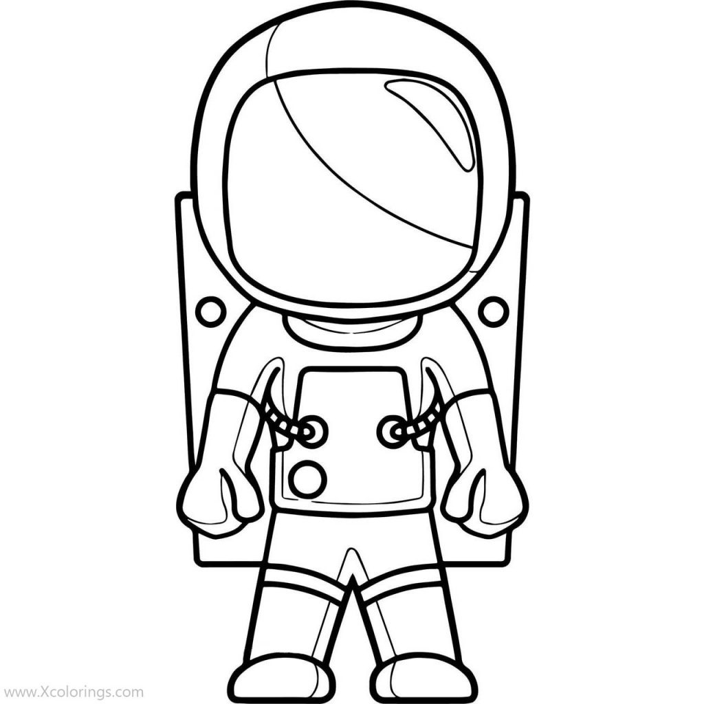 Astronaut Got the Sun Coloring Pages - XColorings.com