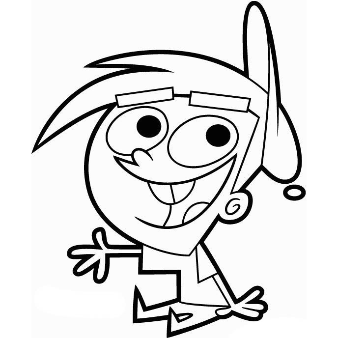 Fairly OddParents Character Coloring Pages Timmy Turner - XColorings.com