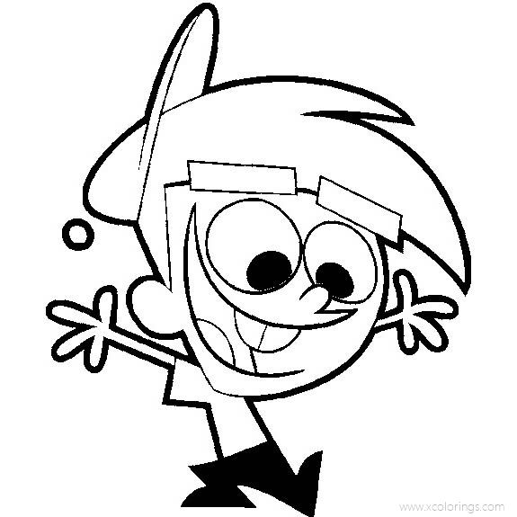 Fairly OddParents Coloring Pages Character Timmy Turner - XColorings.com