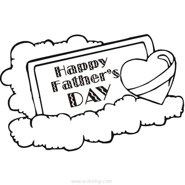 Happy Father's Day Coloring Pages for Preschoolers - XColorings.com