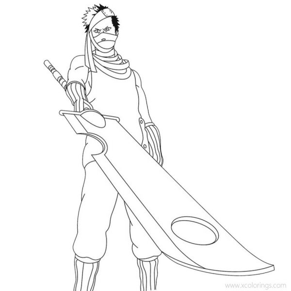 Naruto Zabuza Coloring Pages - XColorings.com