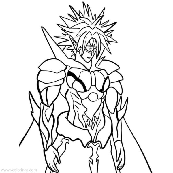 One Punch Man Coloring Pages Onsoku no Sonikku - XColorings.com
