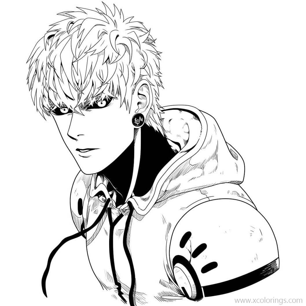 One Punch Man Coloring Sheet Coloring Pages