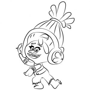 Printable DJ Suki from Trolls Coloring Pages - XColorings.com