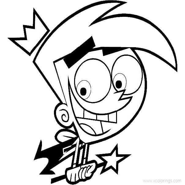 PrintableFairly OddParents Coloring Pages Cosmo - XColorings.com
