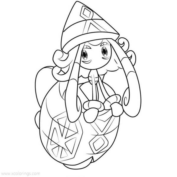 Hoopa Unbound Pokemon Coloring Pages Alternate Form - XColorings.com