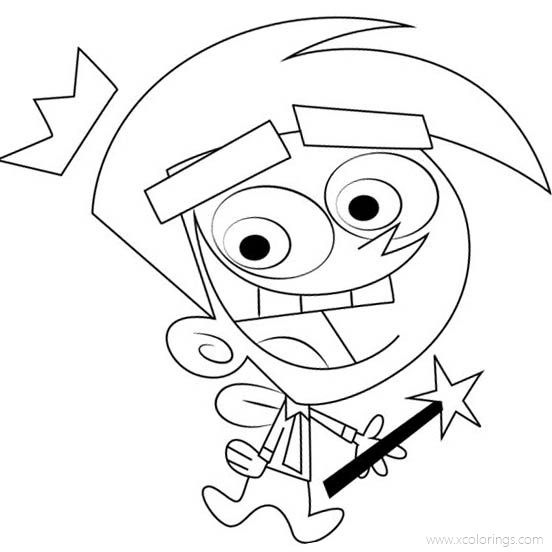 The Fairly OddParents Coloring Pages Cosmo - XColorings.com