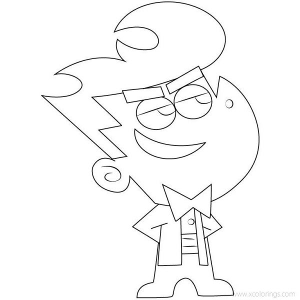 Fairly OddParents Coloring Pages Black and White - XColorings.com