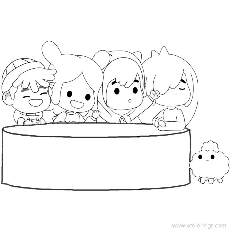 Toca Boca Coloring Pages Girls - XColorings.com