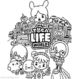 Toca Life World Coloring Pages - XColorings.com