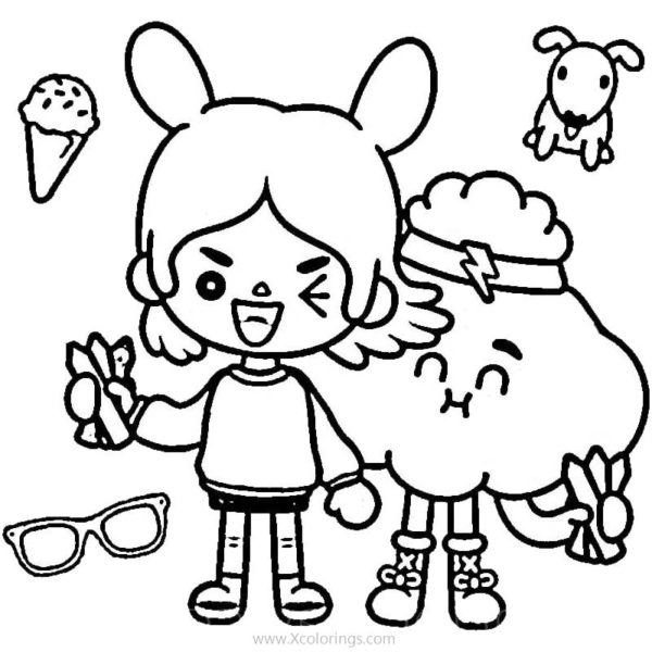 Toca Boca Coloring Pages Characters - XColorings.com