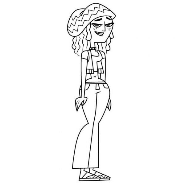 Destiny from Total Drama Coloring Pages - XColorings.com