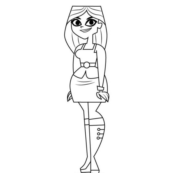 Gwen from Total Drama Coloring Pages - XColorings.com