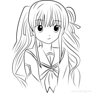 Angel Beats Kanade Coloring Pages - XColorings.com