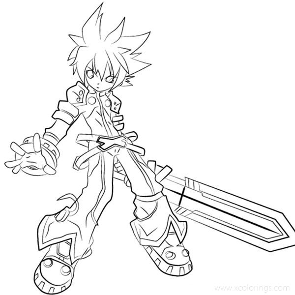 Elsword Coloring Pages Lord Knight - XColorings.com