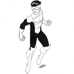 Invincible is Fighting Coloring Pages - XColorings.com