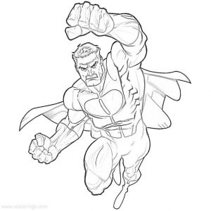 Invincible is Fighting Coloring Pages - XColorings.com