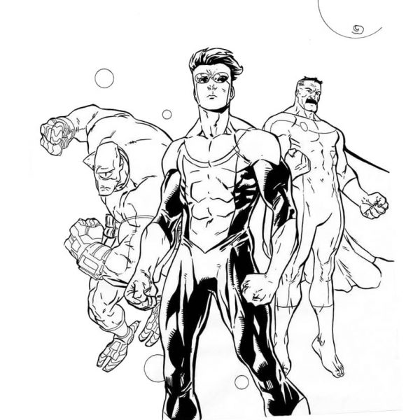 Invincible Coloring Pages Atom Eve - XColorings.com
