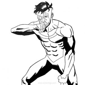 Invincible Coloring Pages Invincible Vs Omni-Man by adrian kris malaque