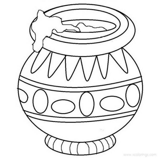 Krishna Coloring Pages Steal Butter - XColorings.com