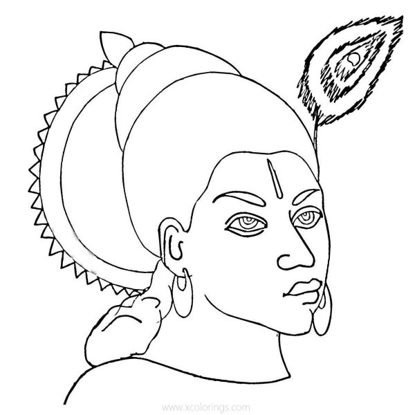 Lord Krishna Coloring Pages - XColorings.com