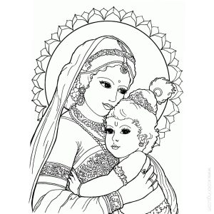 Story of Krishna Coloring Pages - XColorings.com