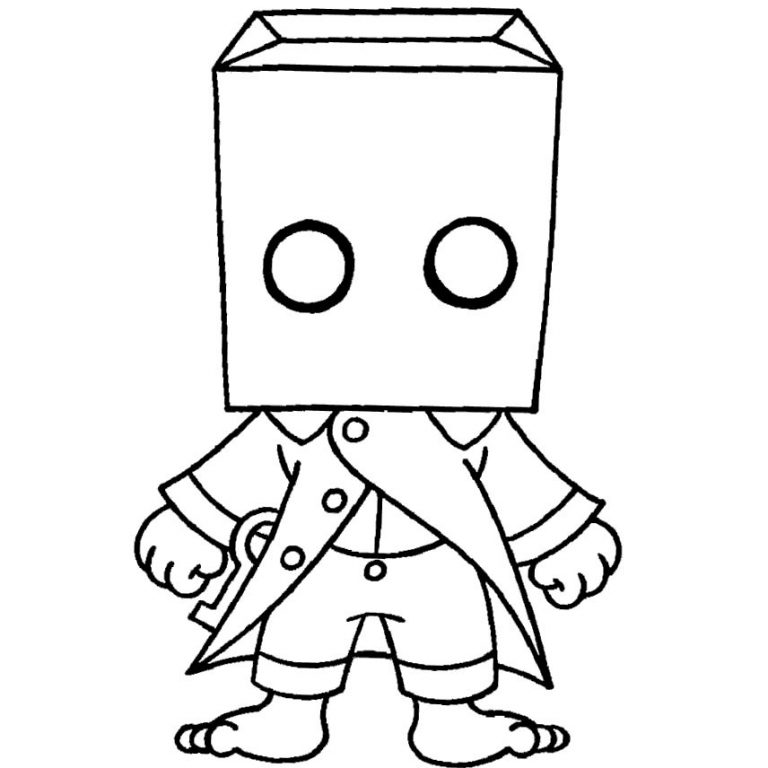 Little Nightmares Coloring Pages Mono Printable - XColorings.com