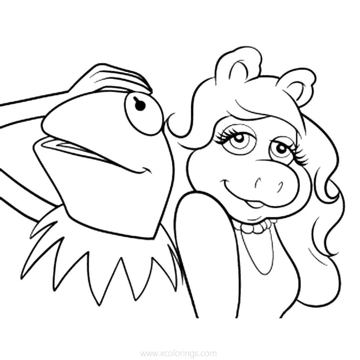 Kermit And Miss Piggy Coloring Pages
