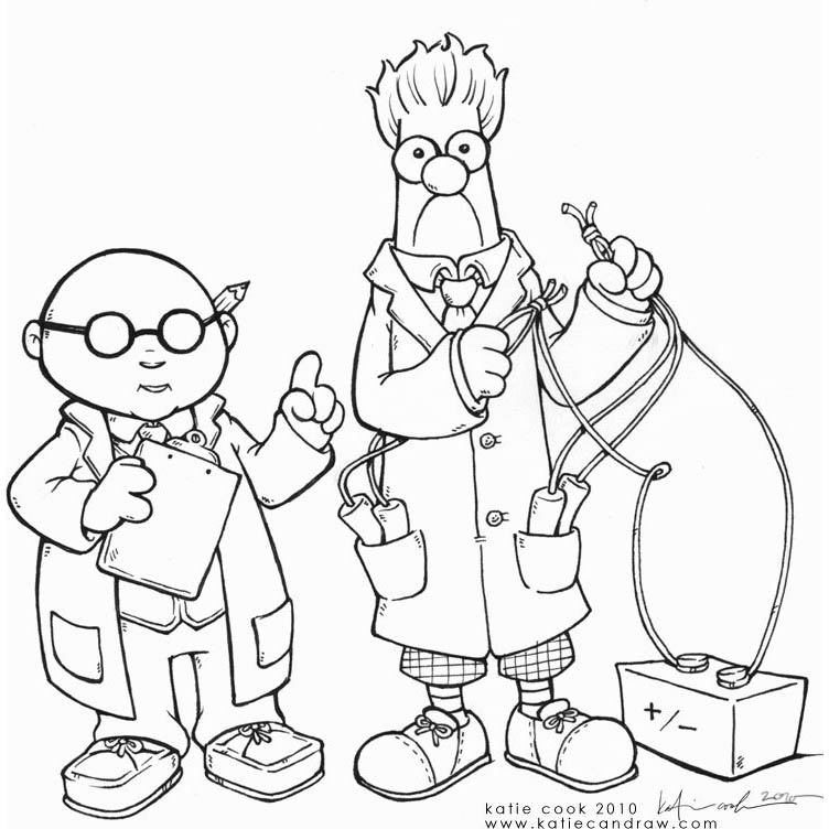 Muppet Coloring Pages Beaker - XColorings.com