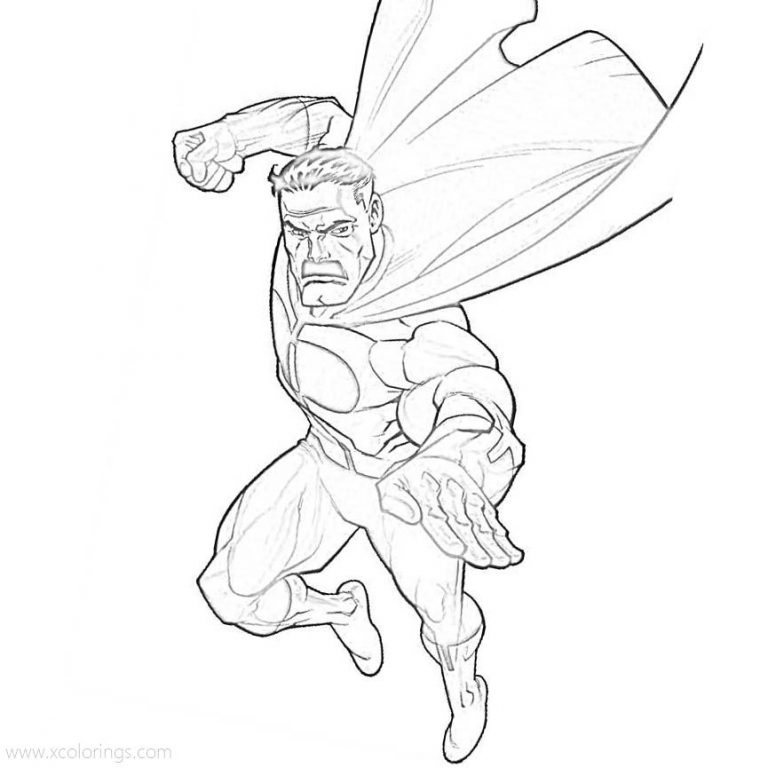 Invincible is Fighting Coloring Pages - XColorings.com