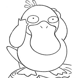 Cute Psyduck Pokemon Coloring Pages - XColorings.com