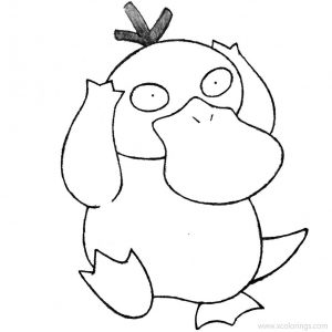 Psyduck Coloring Pages from Pokemon Go - XColorings.com