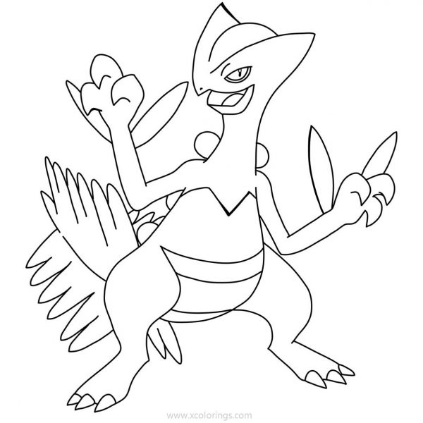 Mega Sceptile Pokemon Coloring Pages by XXD17 - XColorings.com