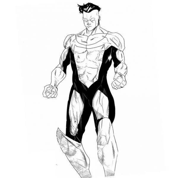 Invincible is Fighting Coloring Pages - XColorings.com