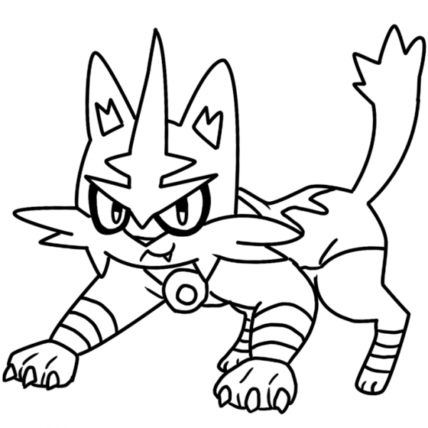 torracat coloring pages printable pokemon