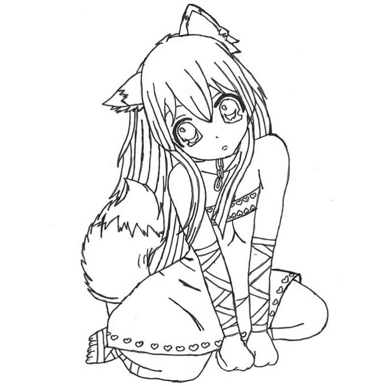 Aphmau Coloring Pages Cat Girl - XColorings.com